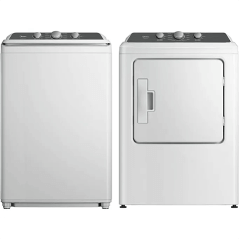 Midea White Top Load Washer & Electric Dryer